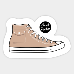 Shoe chuck pocket light brown Sticker